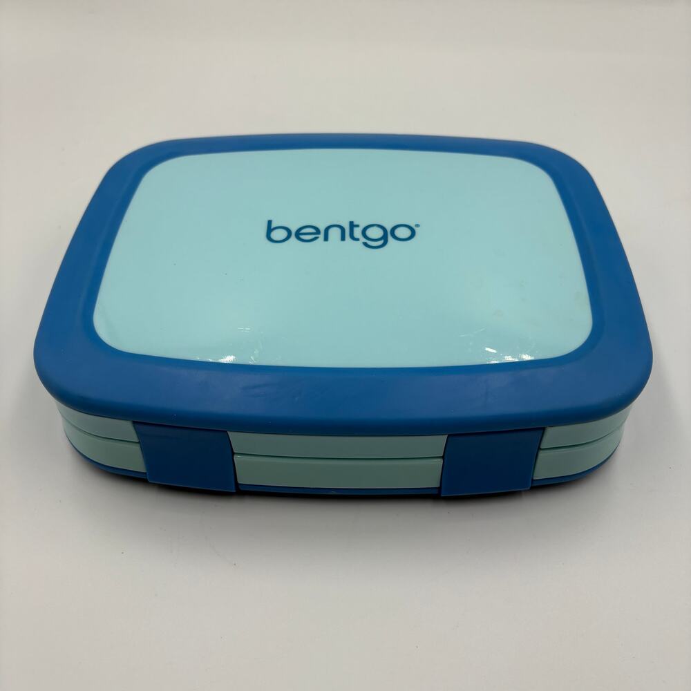 Bentgo Fresh Lunch Box Two-Toned Blue Teal 5-Compartment Youth